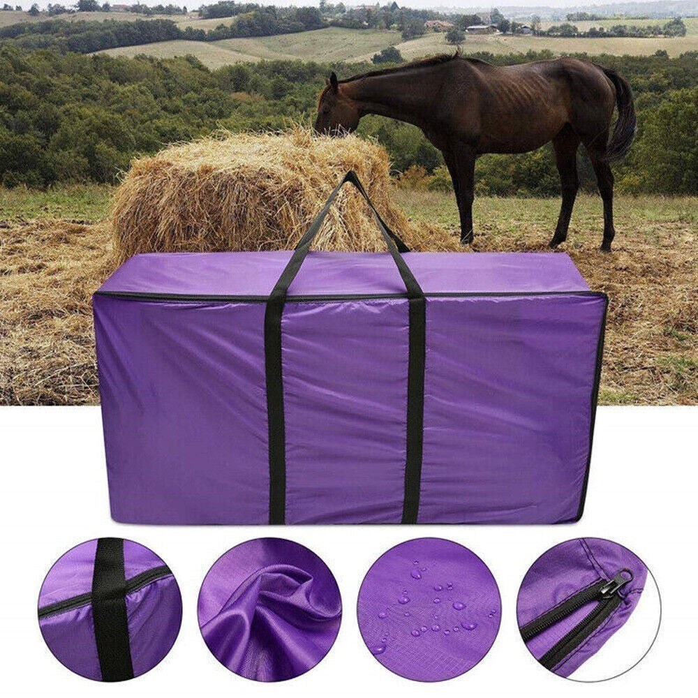 Hay Straw Bale Bag Horse Feeder Riding Gear Bag Carry Storage Waterproof