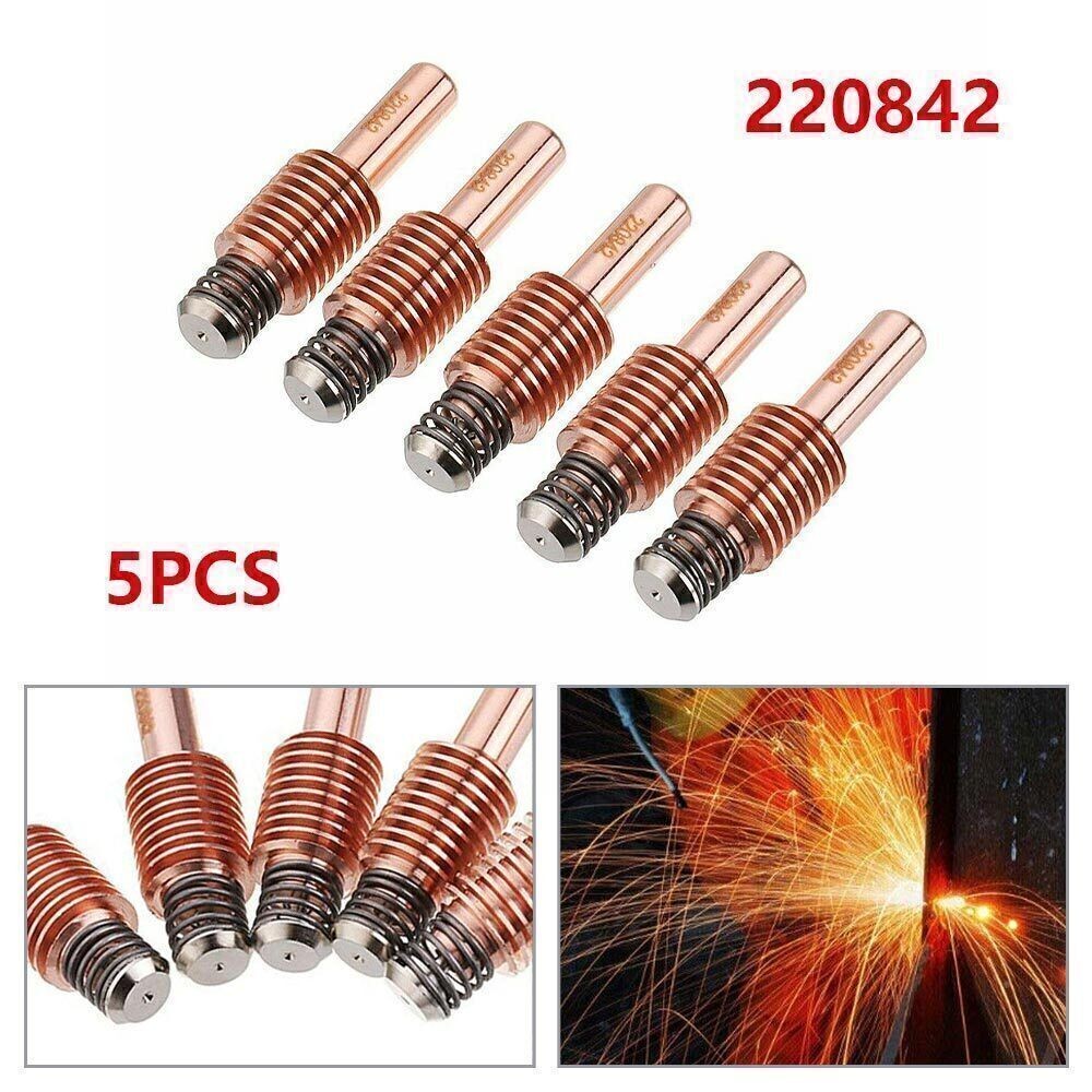 5x Electrode 220842 Cutting Nozzle Plasma Consumable Replacement For Hypertherm!