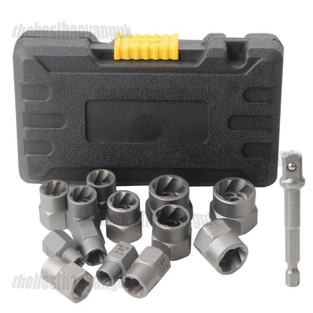 Stud Bolt Impact Twist Socket Extractor Locking Wheel Lug Nut Removal Tool Set