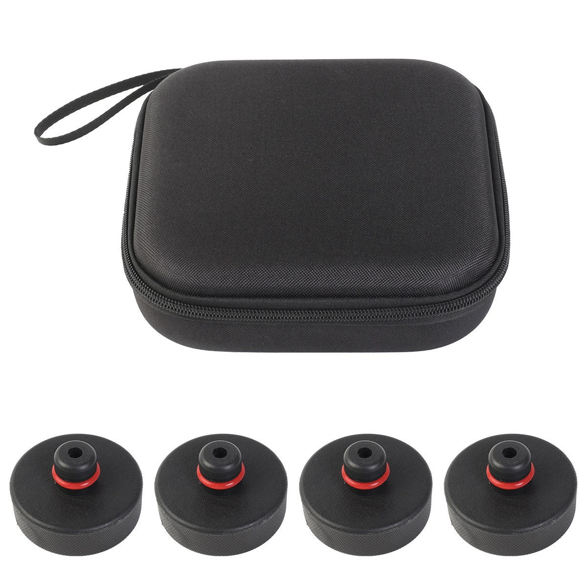 Jack Pads Lifting Pucks Adapter for Tesla Model 3 S X 4 Pack Storage Case
