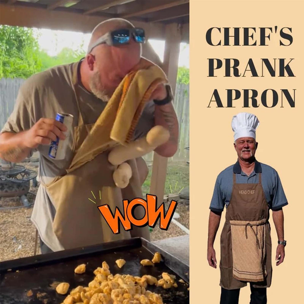 Adult Ultimate Funny Apron | Surprise Hidden In Pocket! Novelty Kitchen Apron🔥