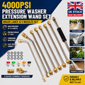 4000PSI High Pressure Washer Spray Gun Quick Washer Wand Extension Rod Lance Kit