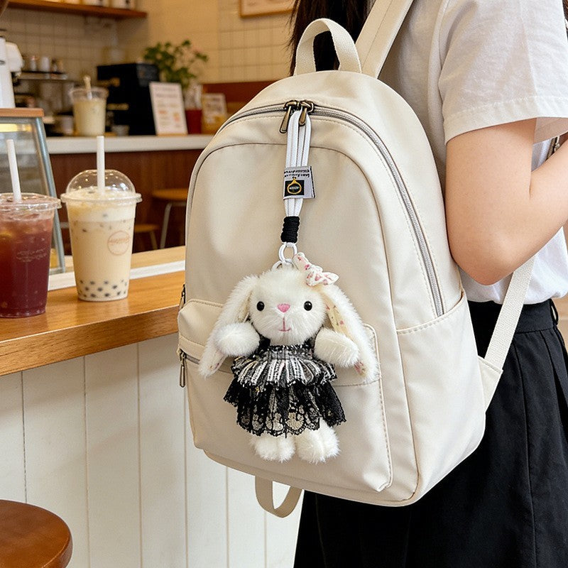 New Floral-pattern Plush Doll Keychain