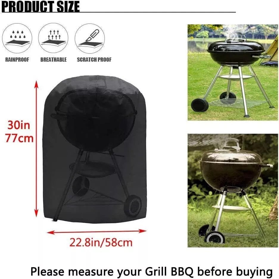 BBQ Cover Waterproof Barbecue Grill Covers Protector Outdoor Large 58x77cm UK