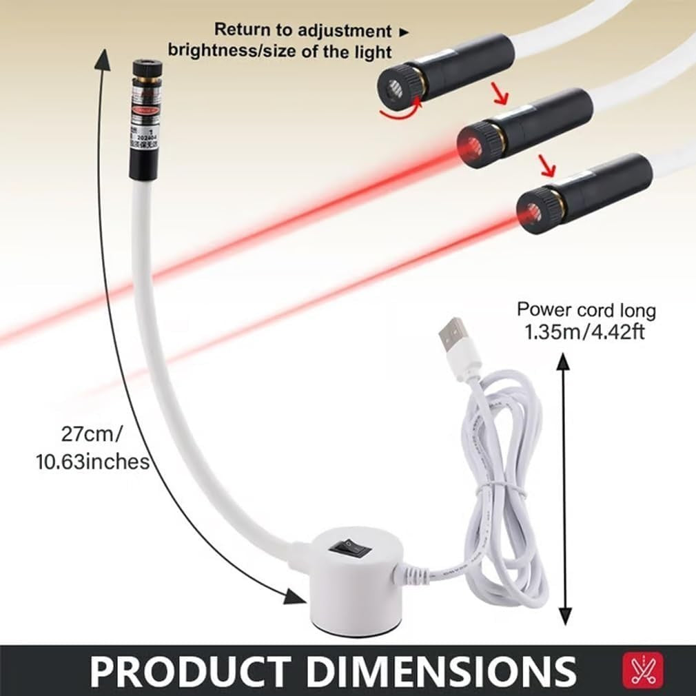 Magnetic Positioning Quilting Laser Light for Sewing Machine Straight Guide 5MW