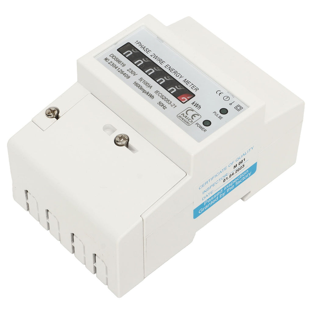 230V Grade1 Single Phase Mechanical Counter Home Electricity Energy Meter