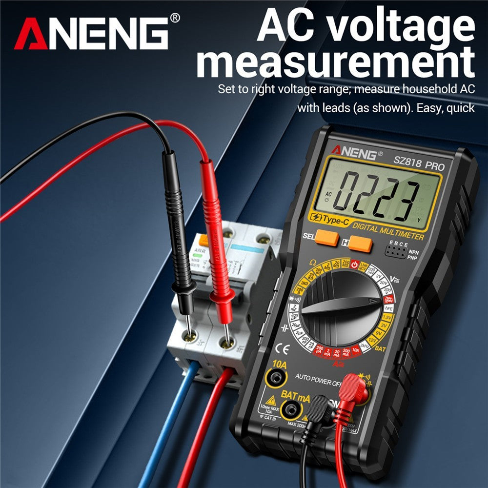 💥Rechargeable Digital Multimeter Voltmeter Ohmmeter Ammeter Multi Tester Meter