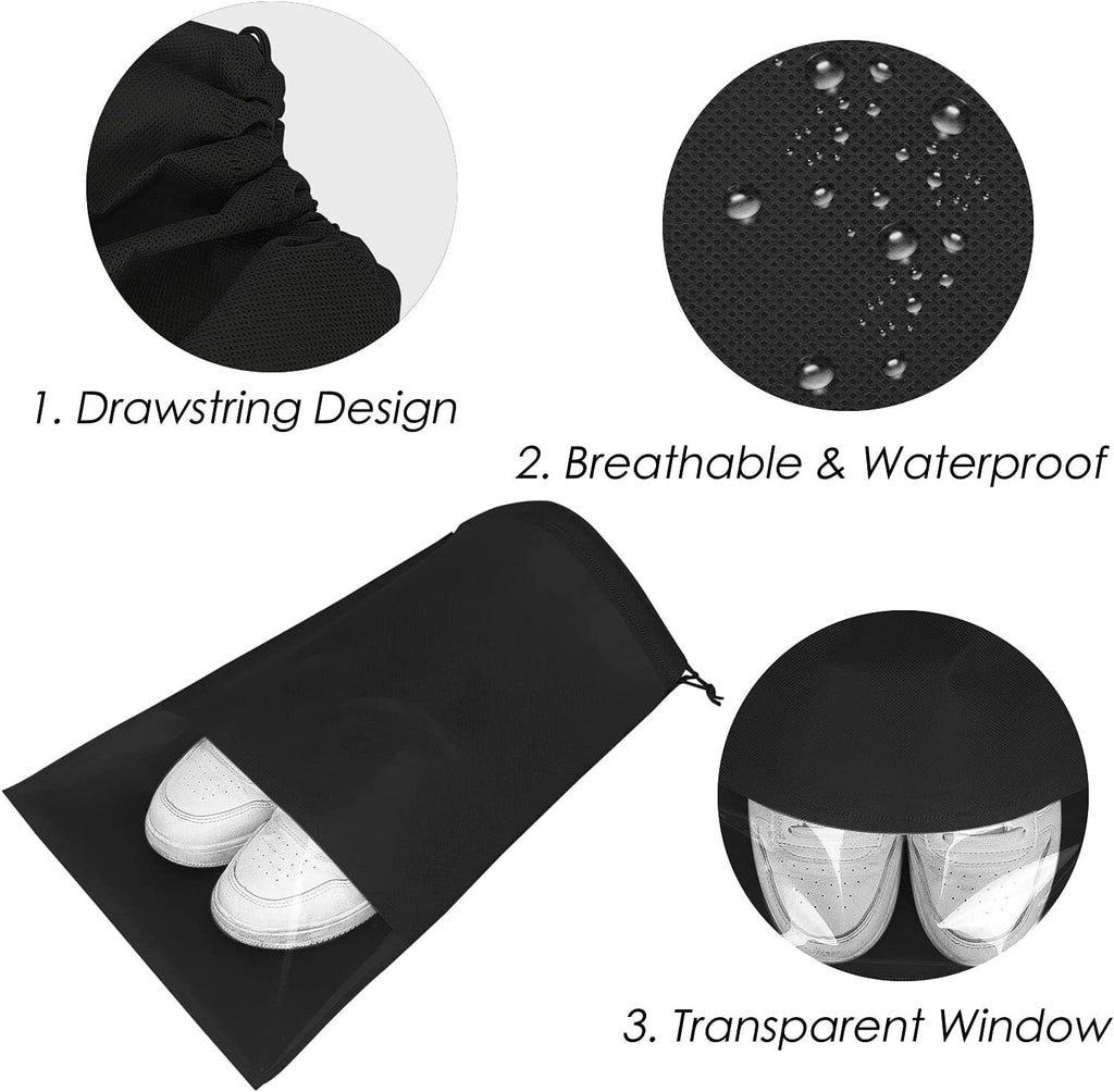 20x Large Portable Shoes Bag Travel Storage Pouch Drawstring Dust Bags Non-woven