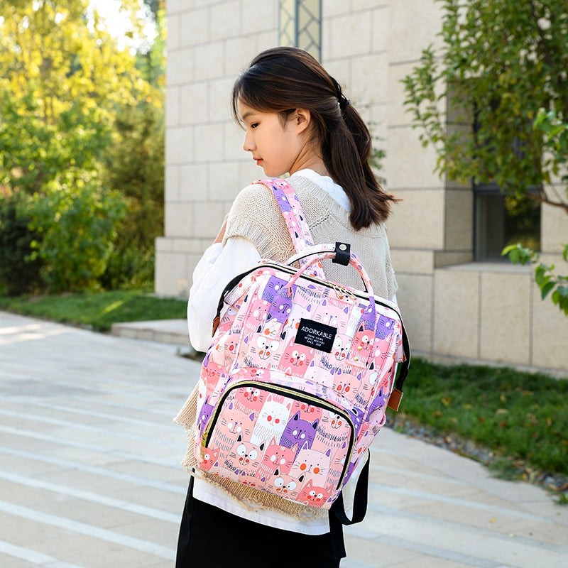 Hod Health & Home Cute Colourful Multifunctional Backpack Nappy Bag fabric,nylon