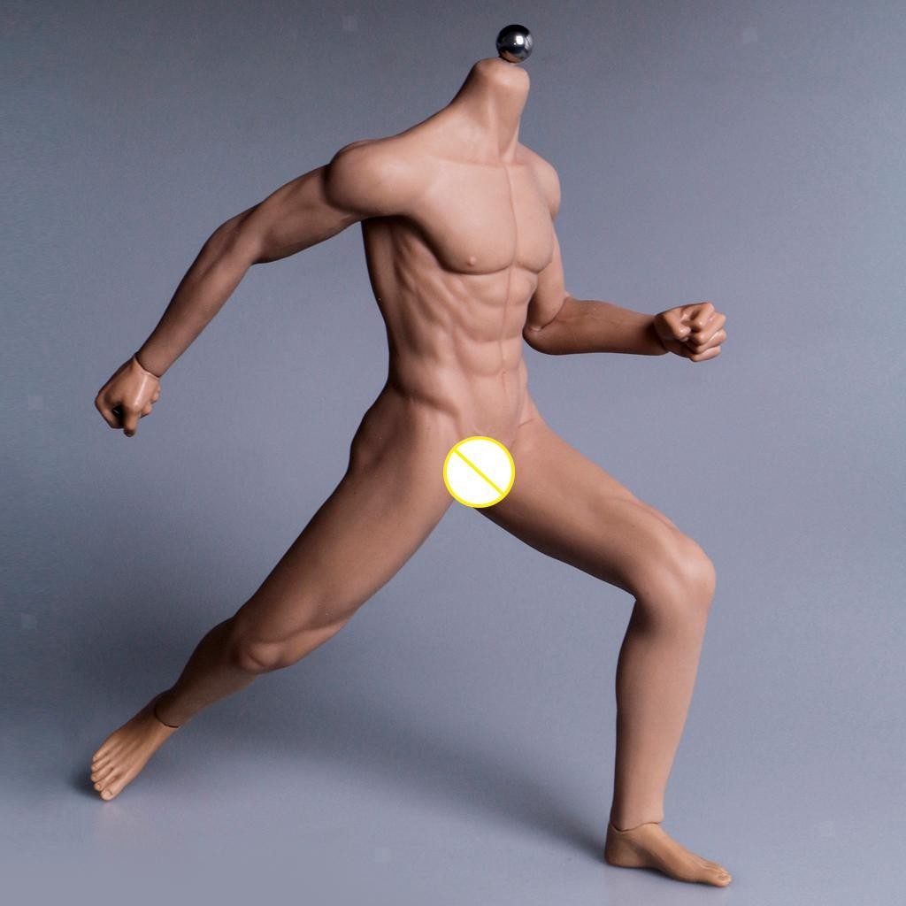 Silicone Flexible 1/6 Male Body Action Figure Seamless Man Dolls 12inch