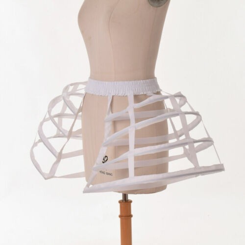 Cage Hoop Skirt Petticoat Dress Pannier Bustle for Costume Stage Performance