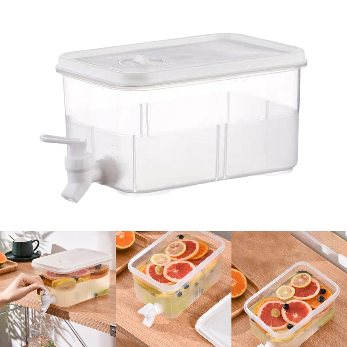 Fridge Cold Kettle with Kitchen Gadgets Plastic Cold Water Fruit Teapot for