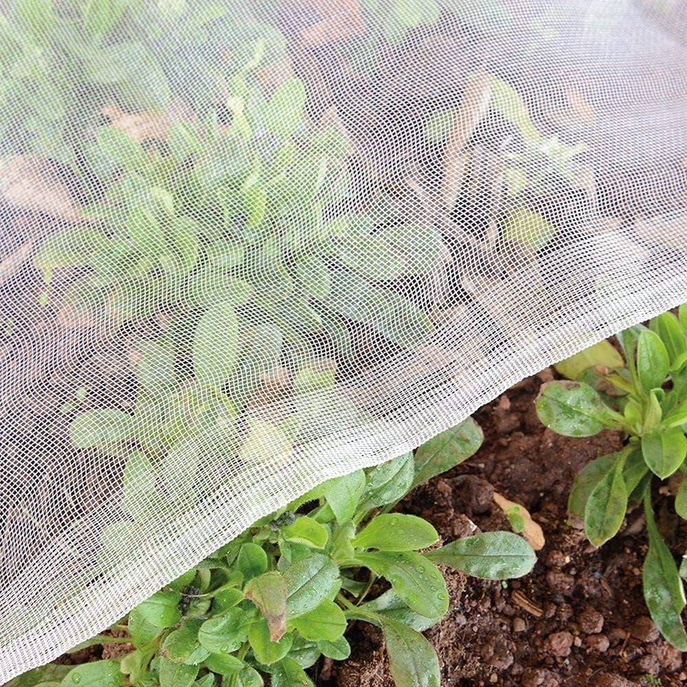 White Garden Protect Netting For Vegetable Crop Plant Fine Mesh Birds Insect Net