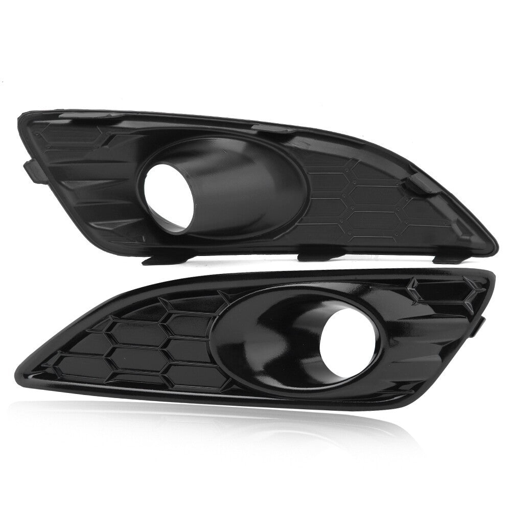 For Ford Fiesta MK7 2013-2017 Pair Honeycomb Front Bumper Fog Light Cover Grille