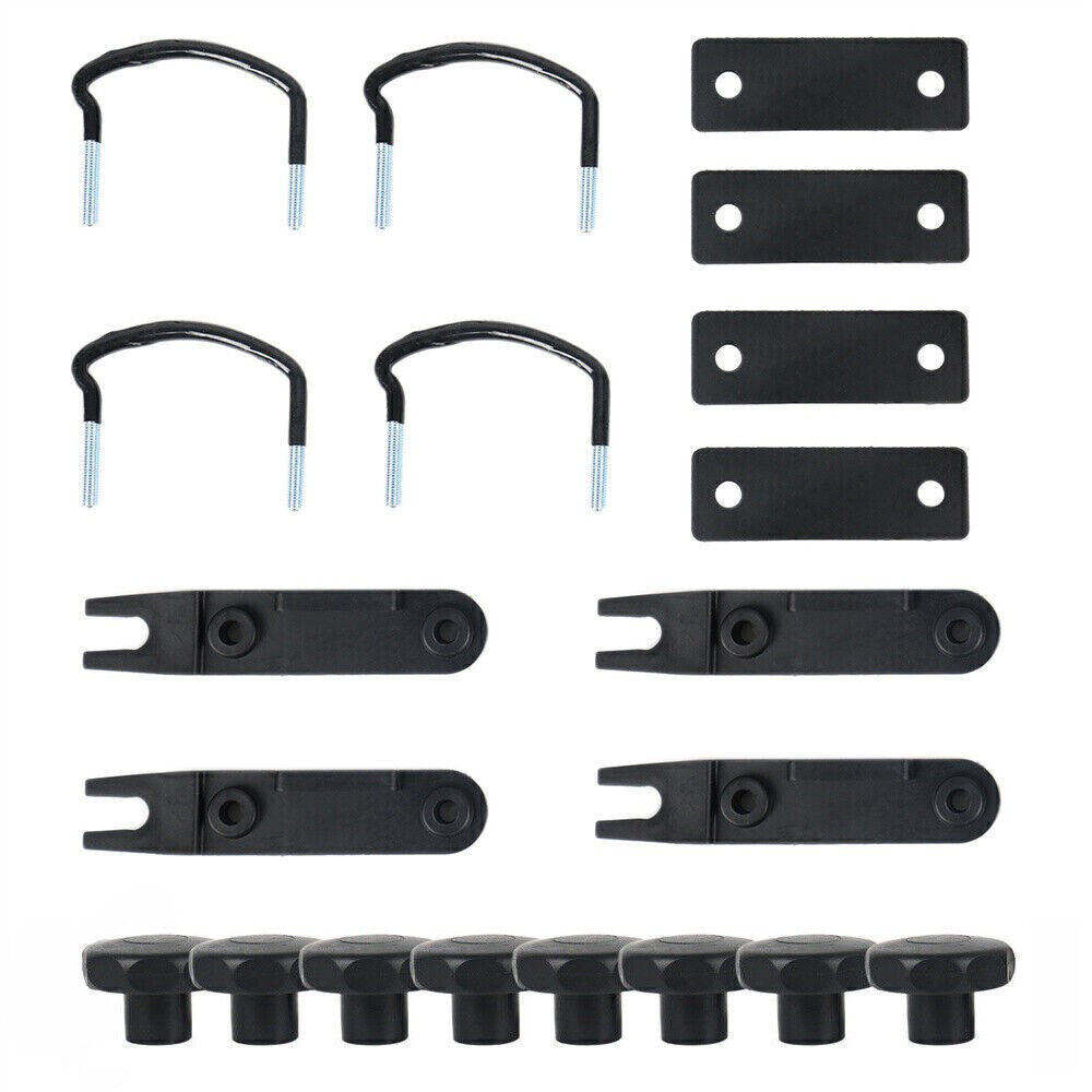 Stainless Steel Universal Roof Box Car Van Mounting Fitting Kit U-Bolts Clamp UK