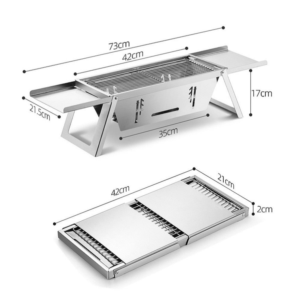 Portable Folding Charcoal BBQ Barbecue Camping Grill Travel Picnic Outdoor