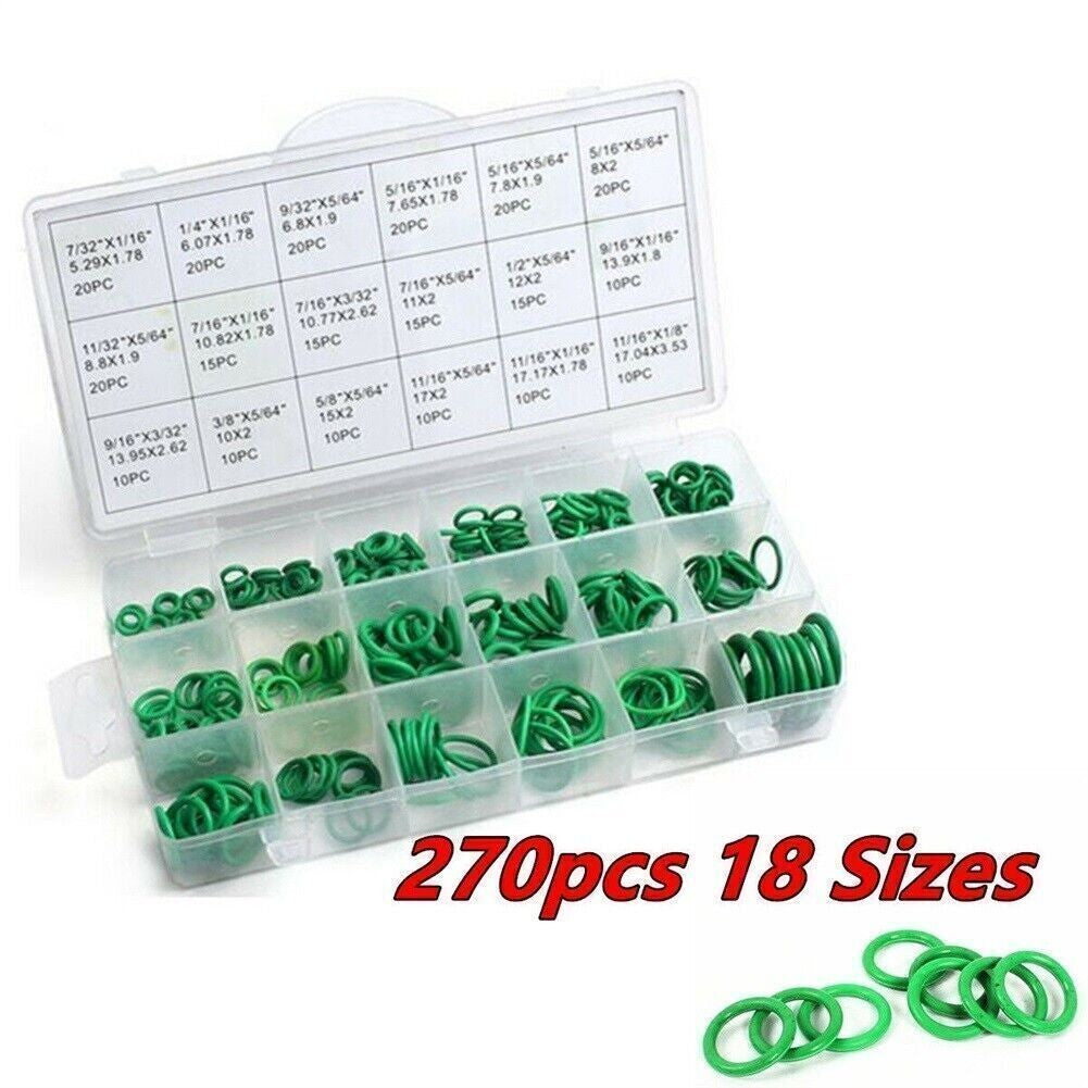 O-Ring Washer 270PCS High-temperature Resistant Rubber Automotive Seal-Set