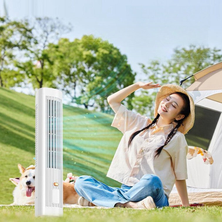 Shirem Cooling Ace portable air  cooling fan quiet with 3 speeds(White)