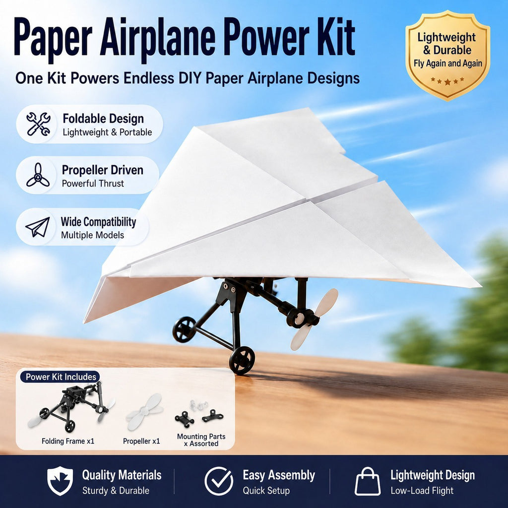 DIY Remote Control Paper Plane Power Kit 4-Channel RC Aircraft Building Parts