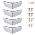 4PCS 2.4Inch Modern Furniture Sofa Metal Short Legs DIY Replacement Parts