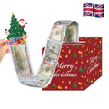 Paper Christmas Cash Box Money Roll Pull Out Cash Gift Box Party ChristmasDecor
