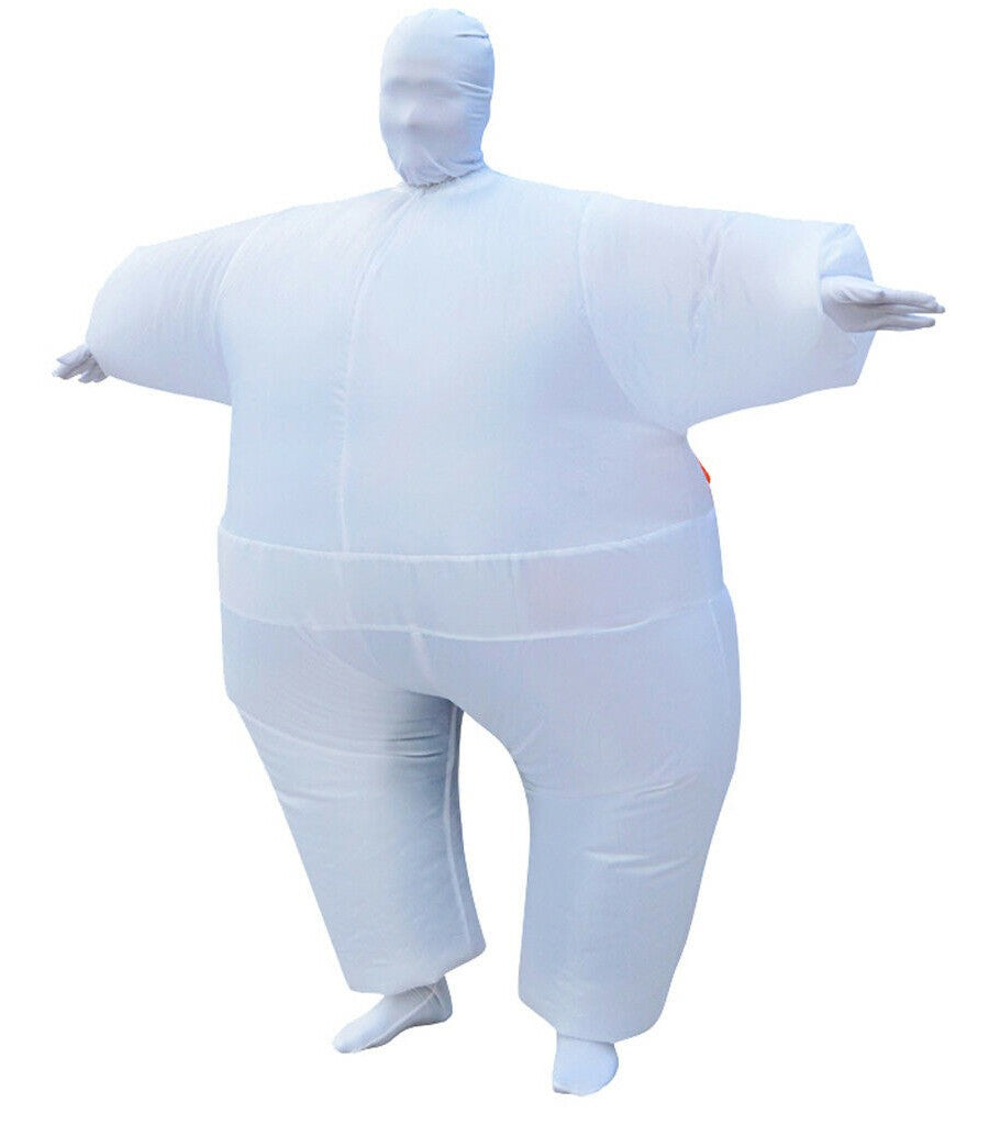 Adult Inflatable Suit Fat Suit Costume Fat Chub Sumo Blow Up Fancy Dress Costume