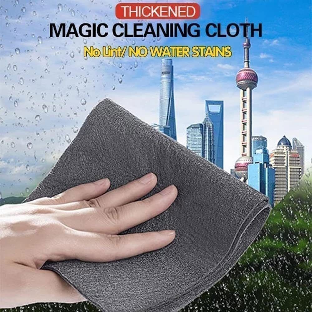 10PCS Thicken Magic Glass Cleaning Cloth Dishcloth Lint Free Rag Polish Cloth UK