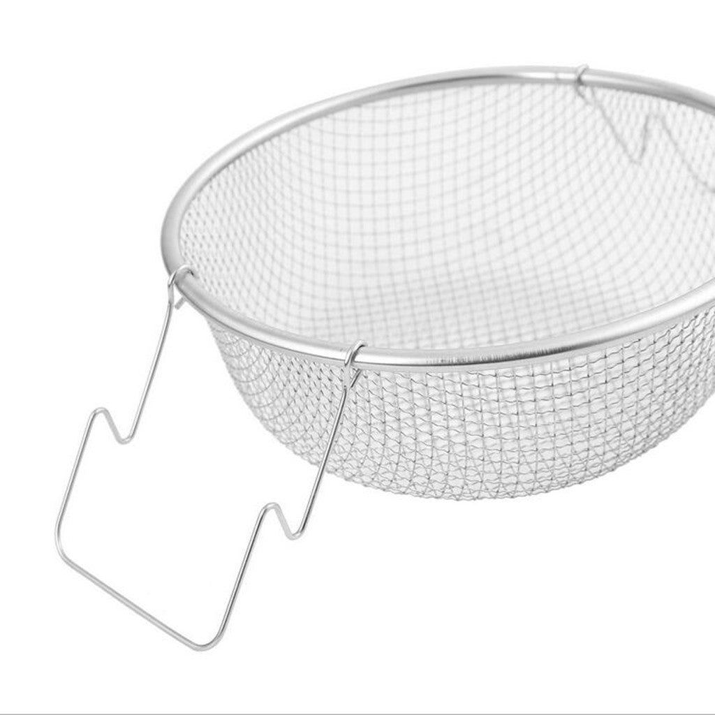 Chip Pan Basket Fryer Fries Strainer Stainless Steel Wire Bucket Kitchen Tools