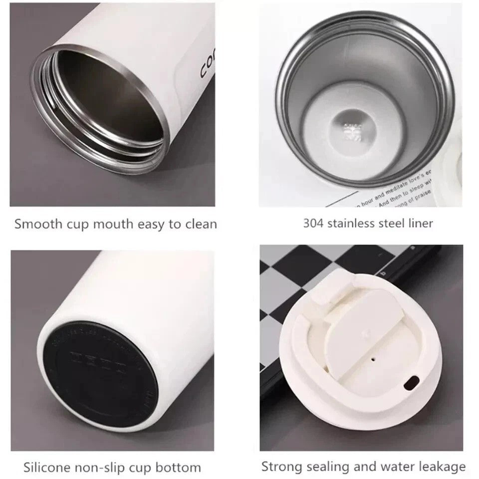 510 ML Stainless Steel Leakproof Insulated Thermal Travel Coffee Mug Cup Flask