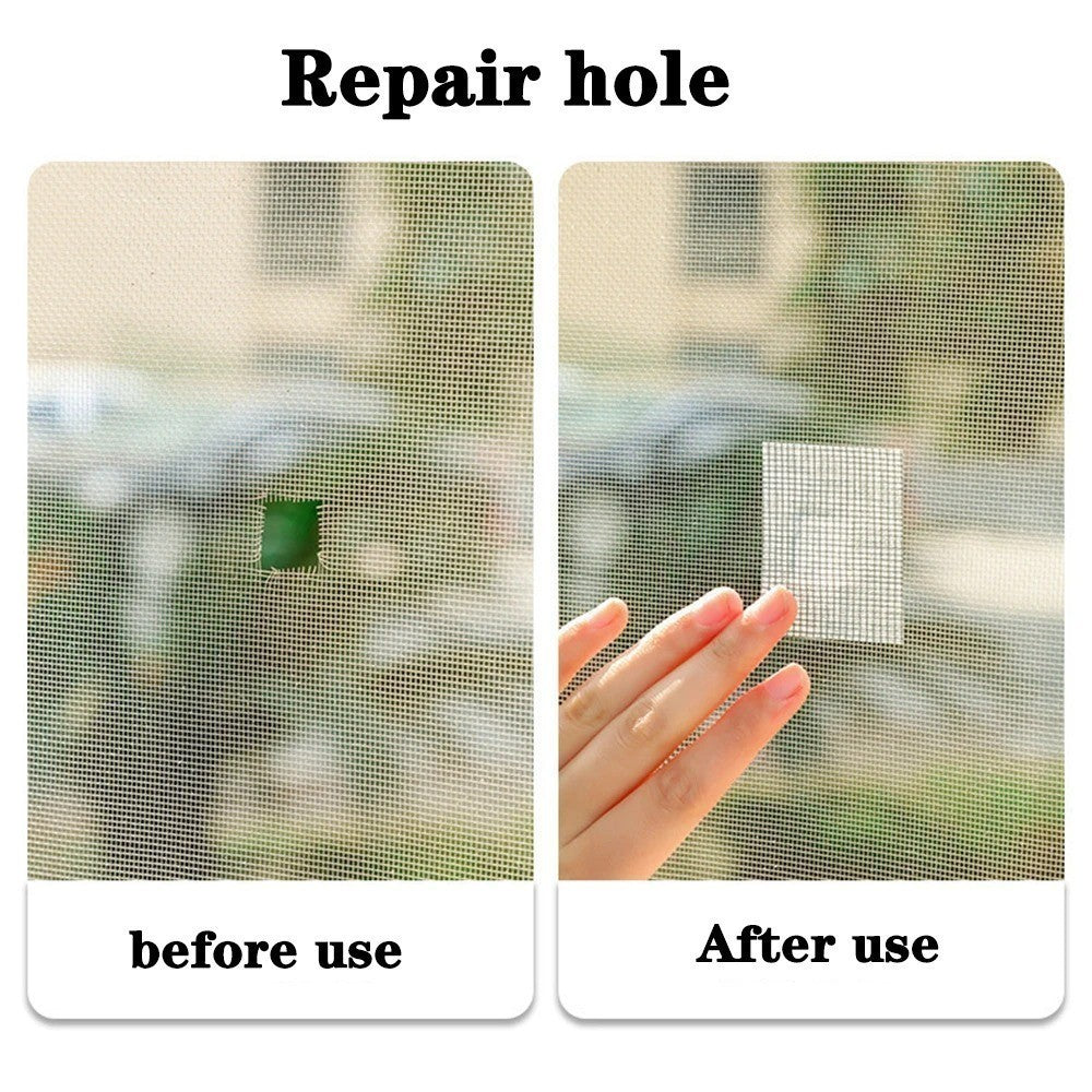Waterproof Window Screen Repair Tape | Anti-Mosquito Self-Adhesive Mesh Patch