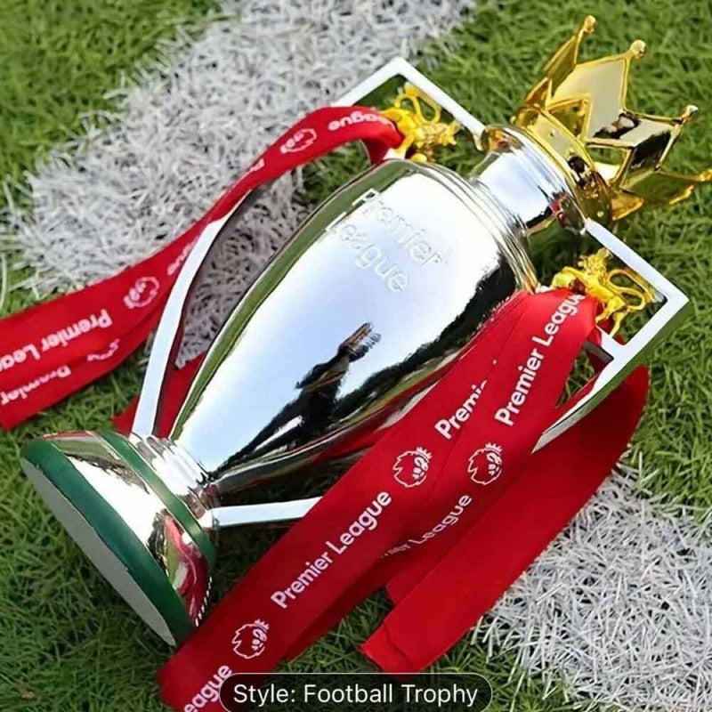 For Premier League Trophy Replica Mini Football Statue Award Decor Gift 15cm