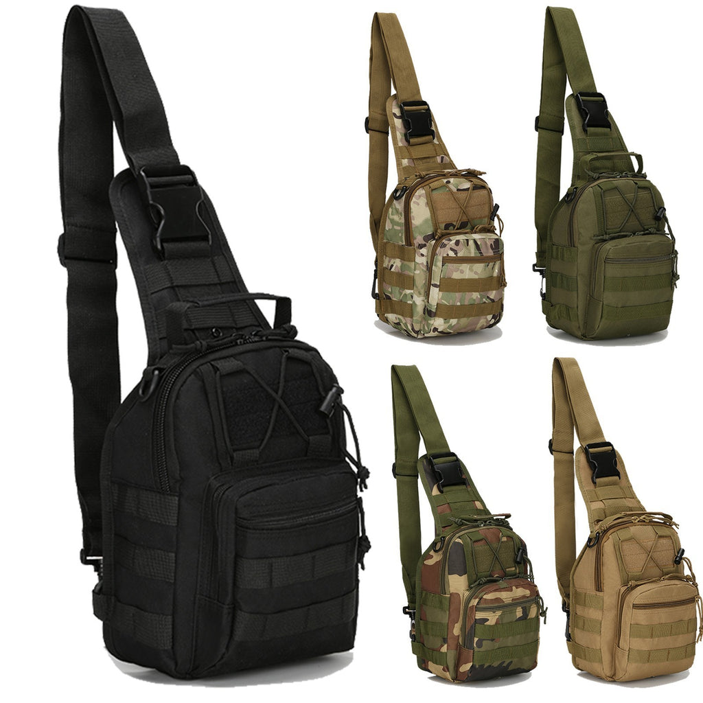 Outdoor Tactical Shoulder Bag Messenger Sling Chest Pack Military Molle Backpack
