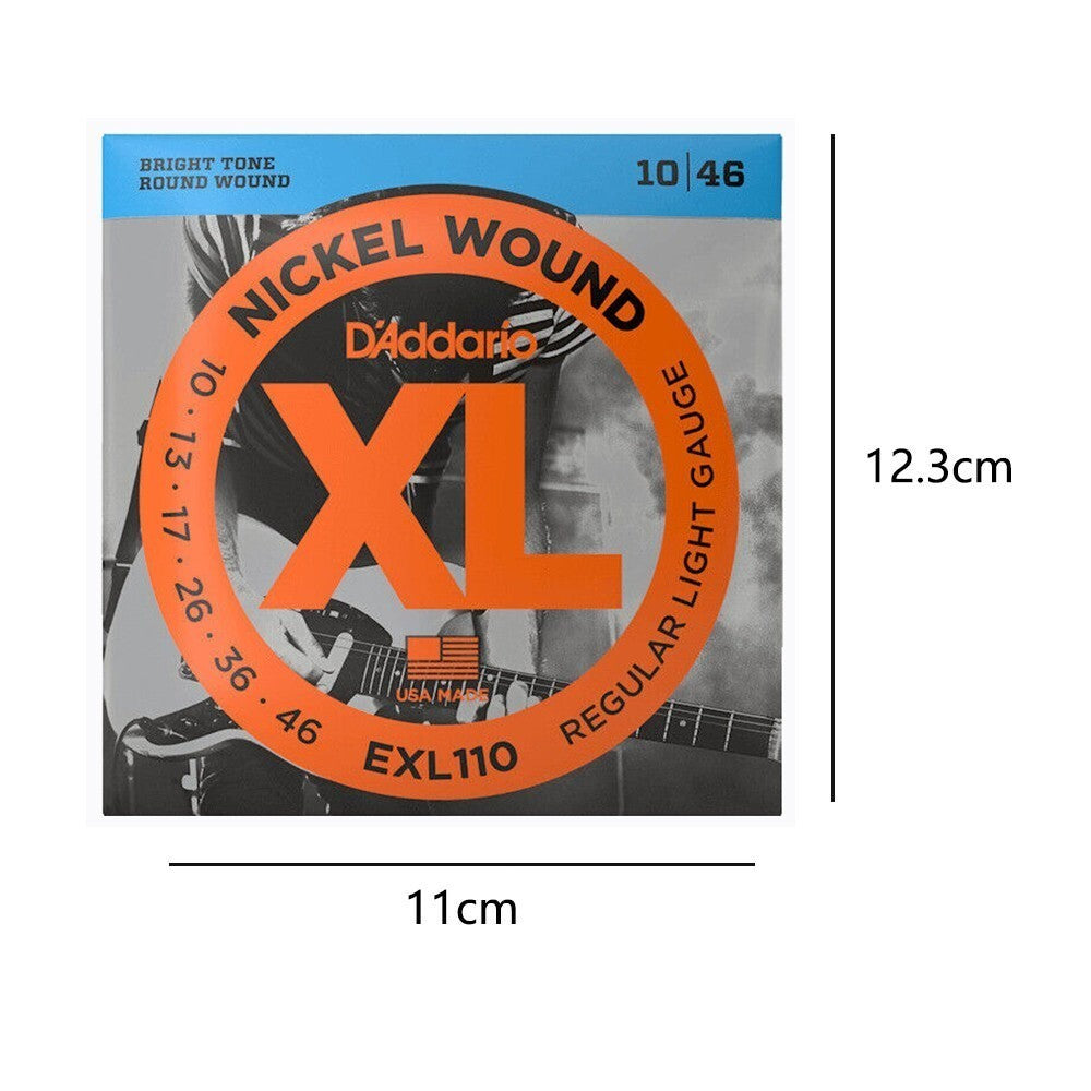 3Packs D'Addario EXL110 10-46 Gauge Regular Light Electric Guitar String Set NN4
