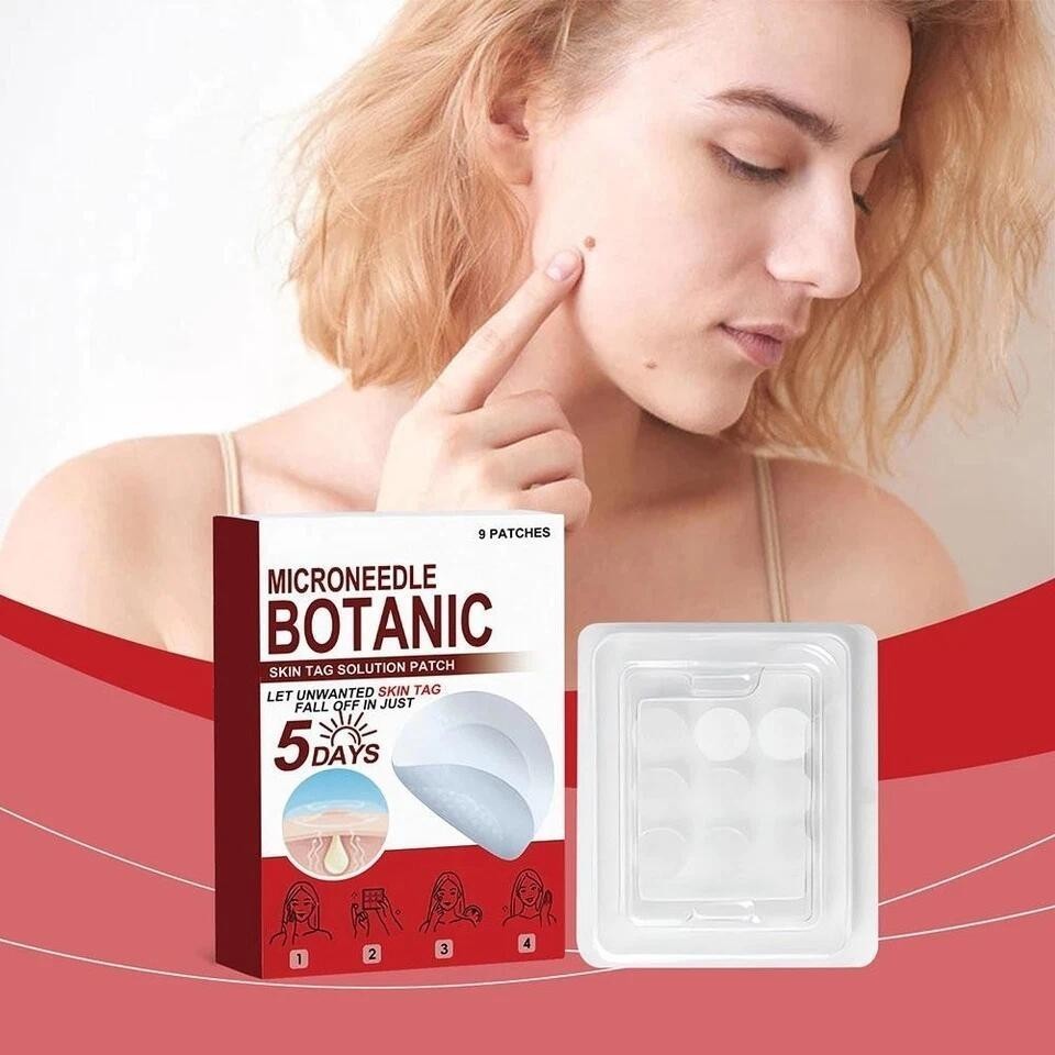 BOX MICRONEEDLE BOTANIC Skin Tag & Acne Patch 9 Pcs Skin Tag Remover Patches