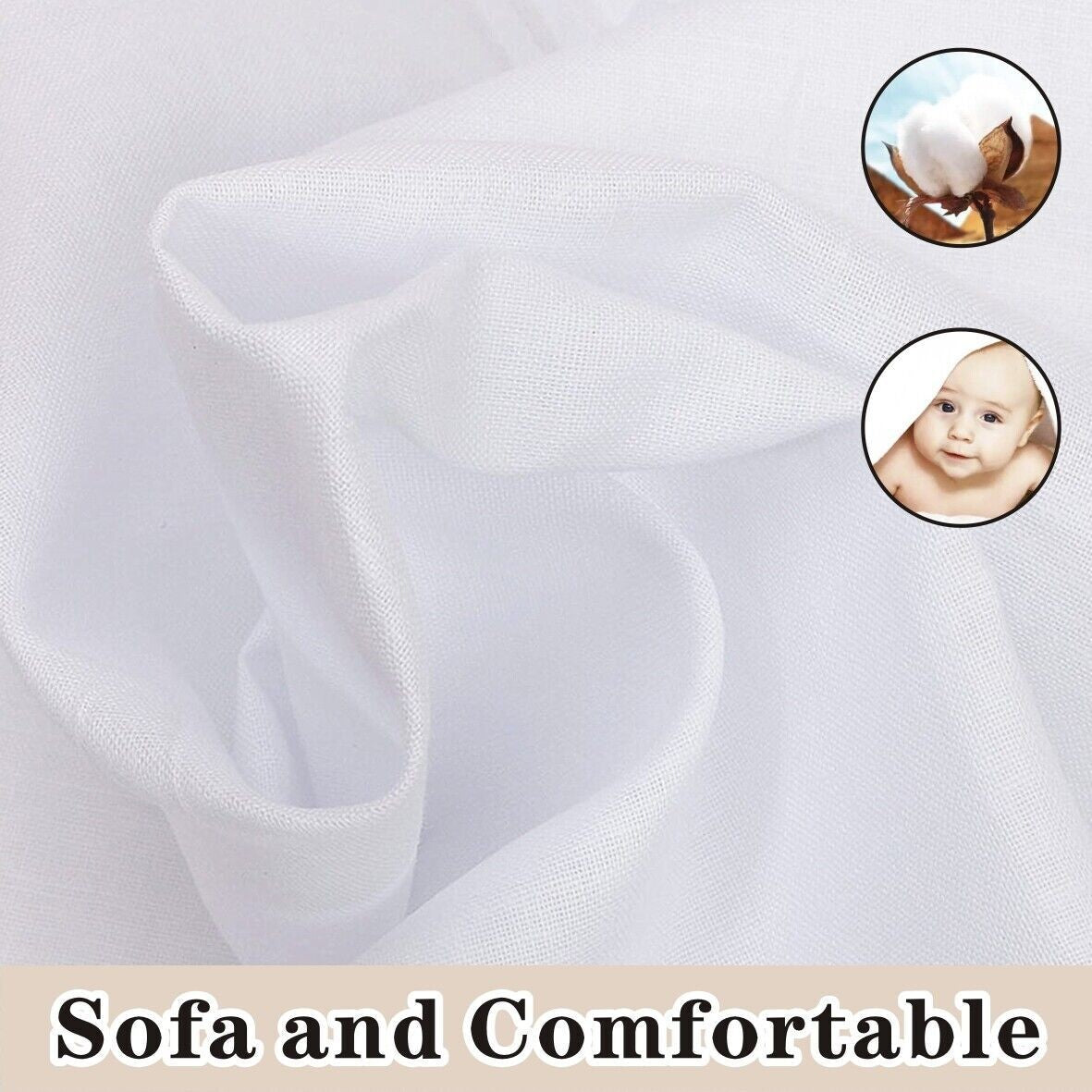 12xMens Large White Square Handkerchief Soft Cotton Hankies Hankerchiefs 40x40cm