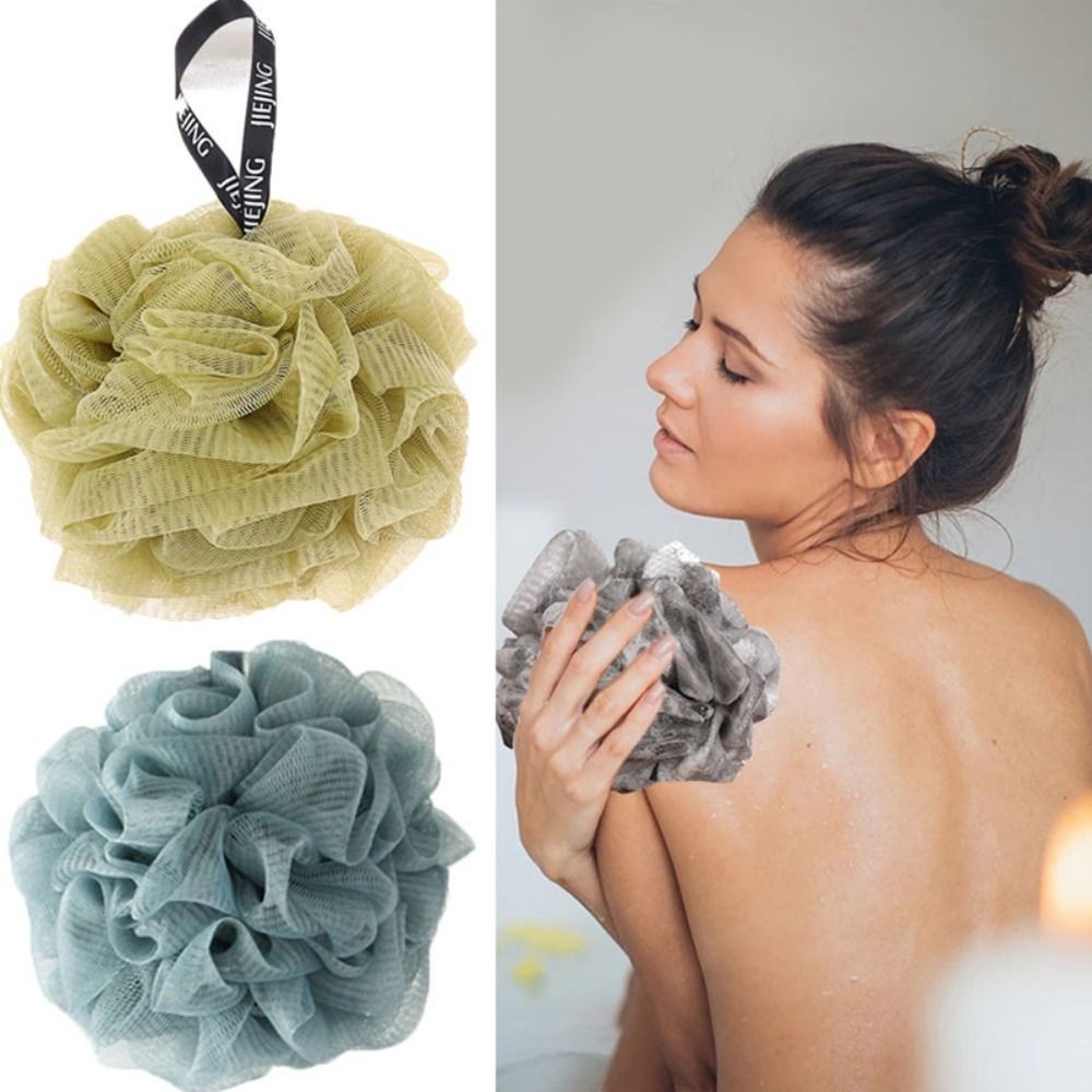 Bathroom Sponge Bath Puff Soft Balls Body Exfoliate Wash Shower Ball Remove Mud