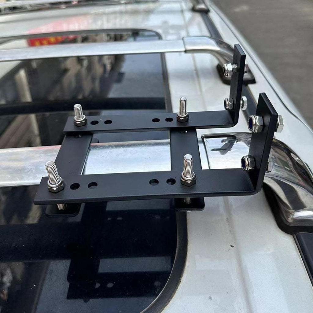 Car Awning Mounting Hardware Bracket Kit , Black with L & i Shape Brackets