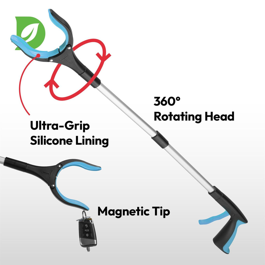 81cm/31" Reacher Grabber Tool - Long Reach Litter Picker Pick Up Mobility Tool