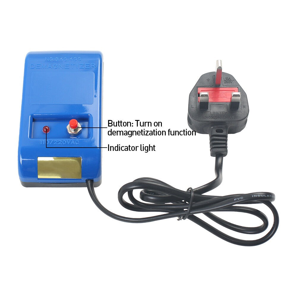 Blue Watch Demagnetizer 120x65mm 110/220V Watch Jewelry Demagnetization NEW