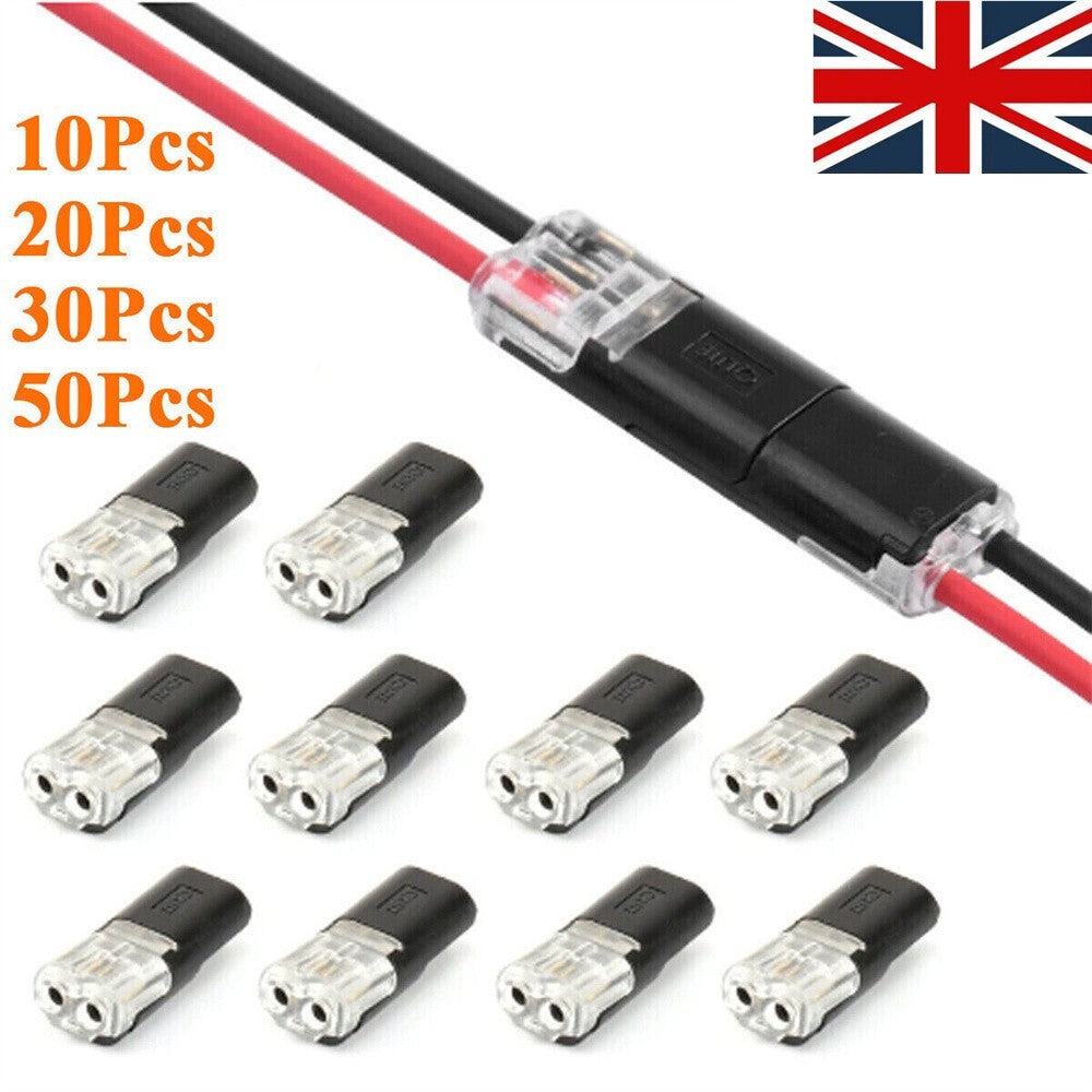 2-Pin Way Plug Car Automotive Waterproof Electrical Connector Wire Cable UK
