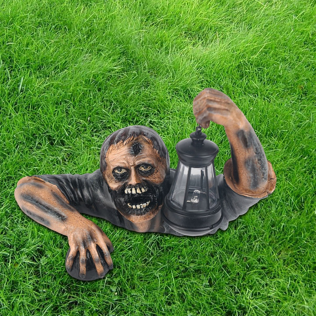 Halloween Crawling Zombie Horror Props Outdoor Garden Statue Graveyard Decor