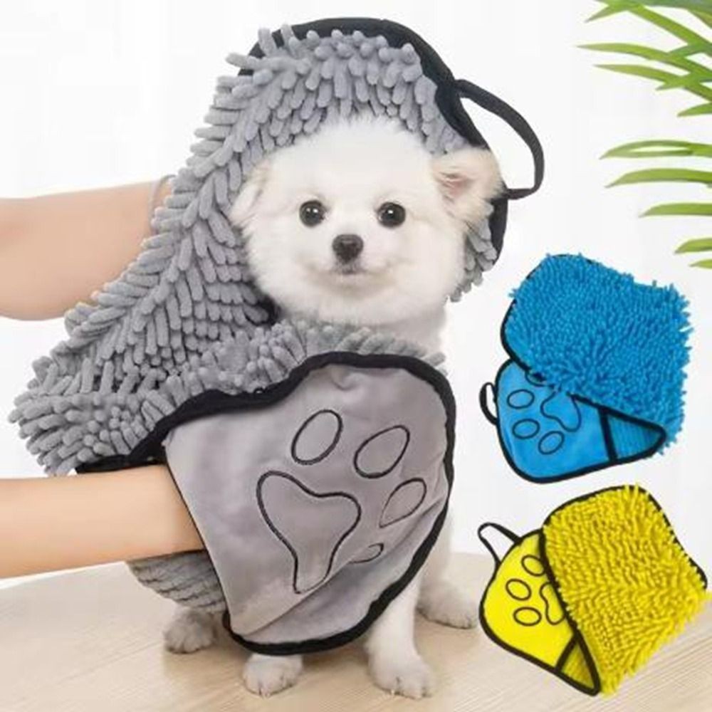 Pet Drying Towel Super Absorbent Water Dog Cat Bath Clean Skin-Friendly﻿ UK
