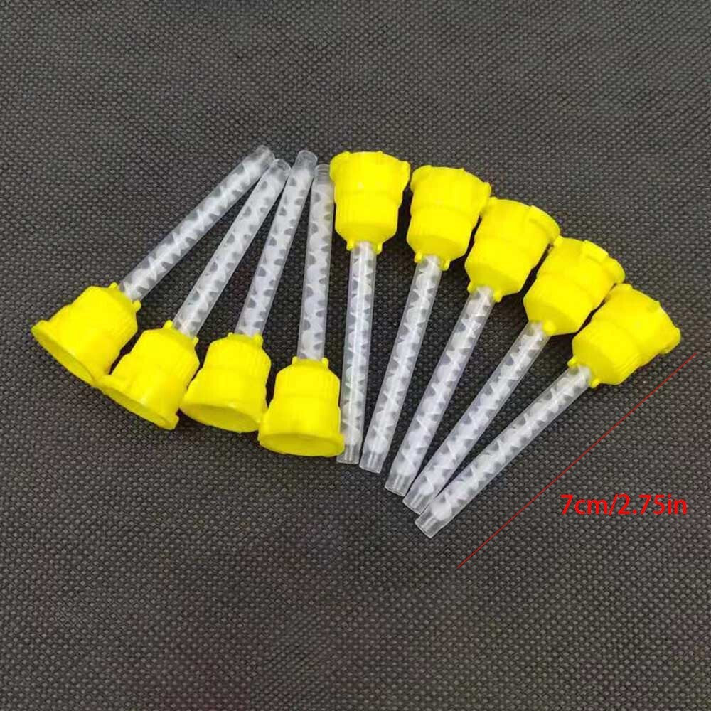 100Pcs/Set Element Intraoral Mixing Tips YELLOW Impression Disposable Dental UK