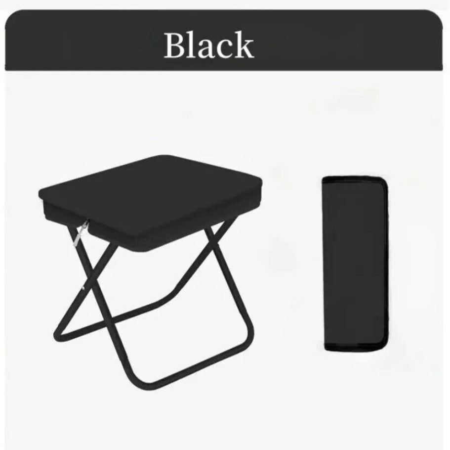 Folding Stool Portable Chair Steel Bracket for Outdoor Hiking Fishing Travel UK