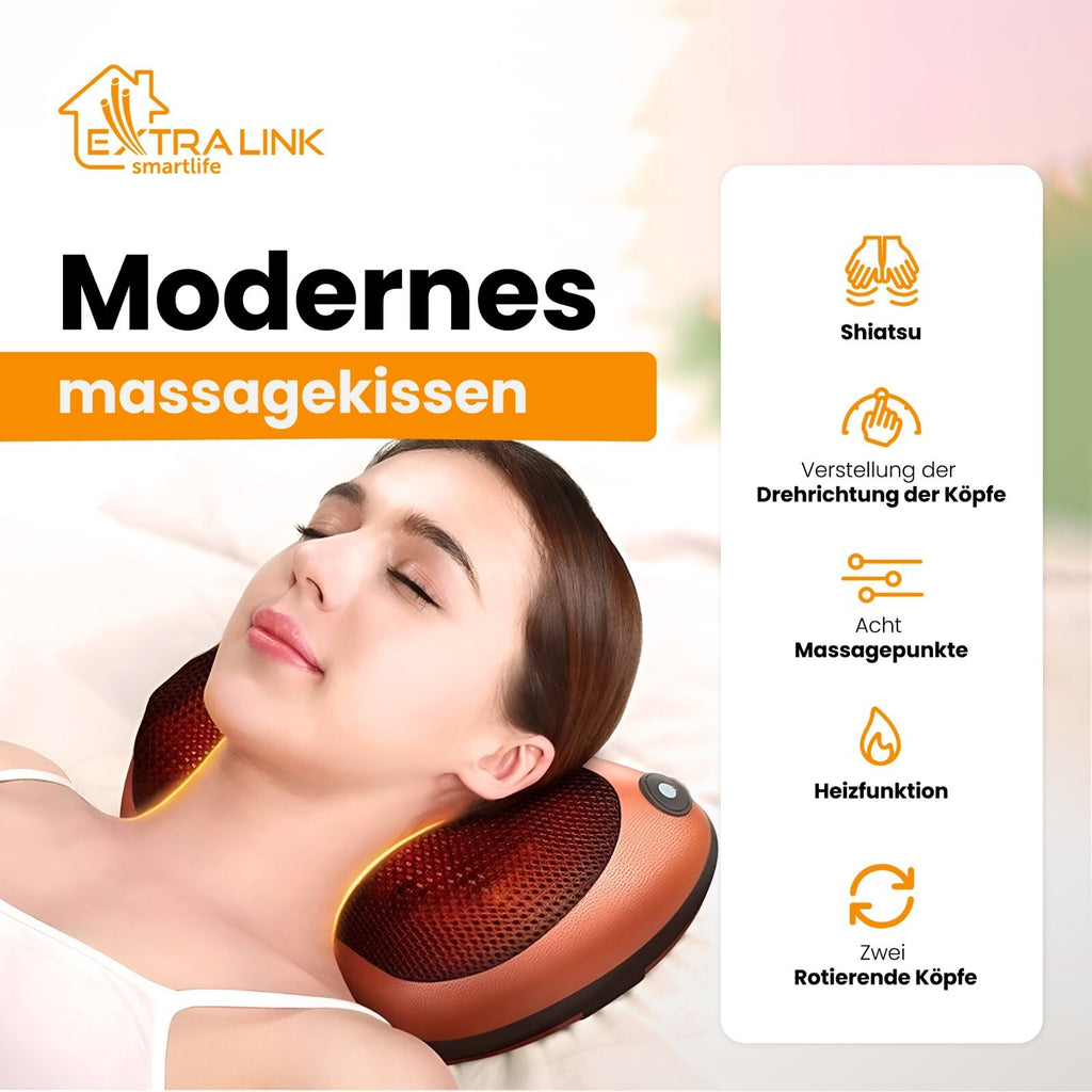 2026 Massager Neck and Back Massage with Heat, Personal Shiatsu Pillow 8 Head UK
