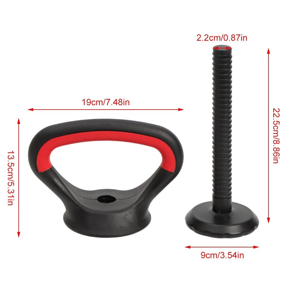 Kettlebell Converter Handle with Base, Adjustable Weight Non-Slip Dumbbell Grips