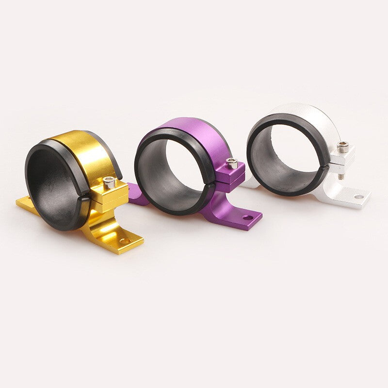 50mm Aluminum Inline Fuel Pump or Filter Mounting Bracket Mount Clamp Purple