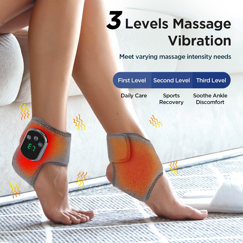 Cordless Foot Ankle Massager 5 Heat 3 Modes for Plantar Fasciitis Pain Relief UK