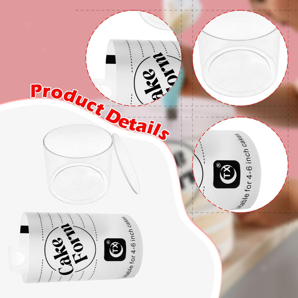 Acrylic Cake Form, Cake Making Tool for Beginners and Pros, Premium Accessory