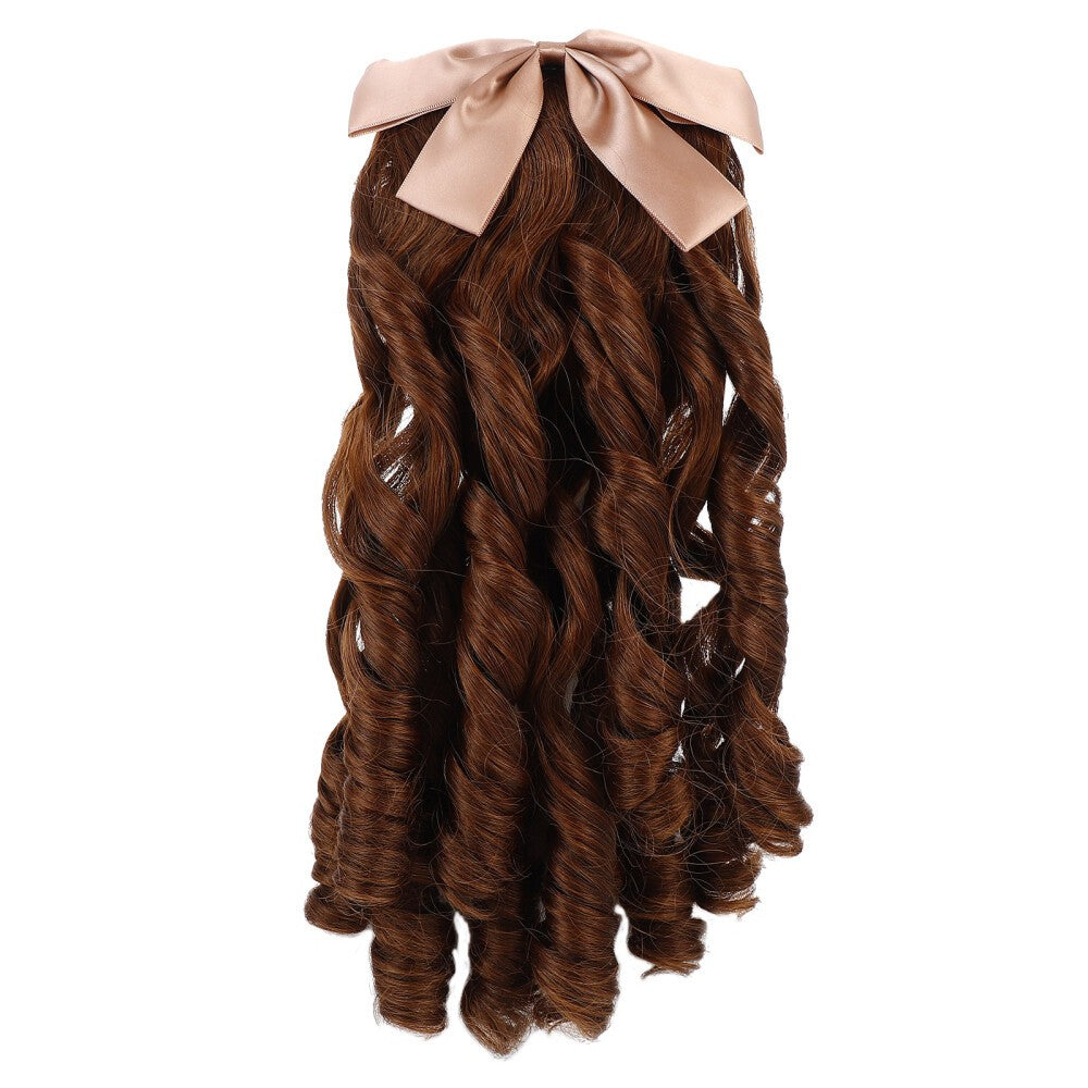 Curly Wig Ringlet Wig Retro Ringlet Hairpiece Curly Ponytail Wig Girl